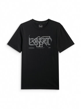 4F 4F T-Shirt FLUID EXPRESSIONS Czarny Regular Fit