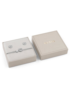 Guess Guess Komplektas: apyrankė ir auskarai JUBS05 075JW Sidabrinė