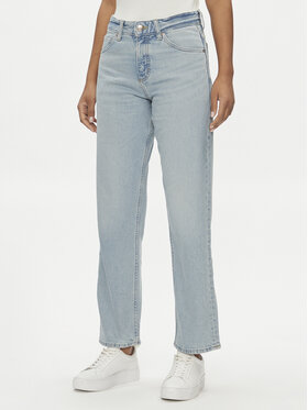 Lee Lee Jeans hlače Rider Classic 112346314 Modra Straight Fit