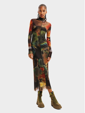 Desigual Desigual Robe de jour 23WWVK45 Multicolore Slim Fit