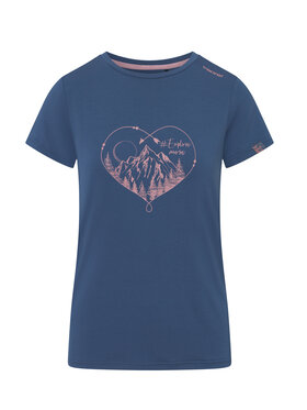 Viking Viking T-Shirt Lenta Bamboo Light Lady Granatowy Regular Fit