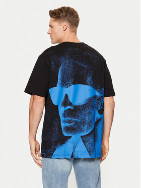 Karl Lagerfeld Jeans Karl Lagerfeld Jeans T-Shirt A1M17113 Černá Relaxed Fit
