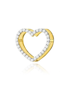 Fugart Fugart Naszyjnik Zawieszka z żółtego złota z brylantami 0.15 ct FS027-585-B0.15 Złoty