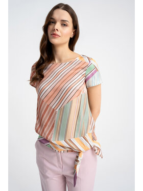 CLICK CLICK Bluzka 10-6849 Kolorowy Loose Fit