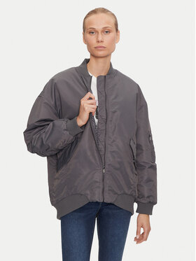 ONLY ONLY Μπόμπερ μπουφάν Mille 15322732 Γκρι Oversize
