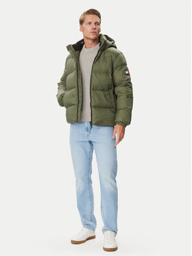 Tommy Jeans Tommy Jeans Μπουφάν πουπουλένιο Essential  DM0DM19786 Χακί Regular Fit