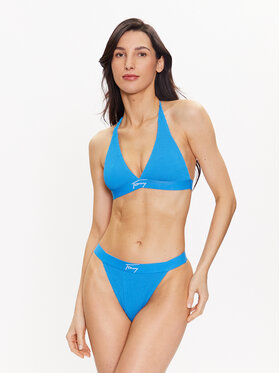 Tommy Jeans Gornji Del Bikini UW0UW04489 Modra