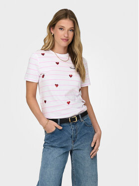 ONLY ONLY Póló Kita 15316574 Fehér Regular Fit