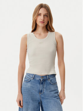 Tommy Jeans Tommy Jeans Top DW0DW21369 Bej Slim Fit
