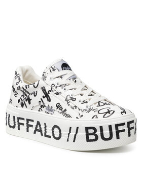 Buffalo Buffalo Sneakersy Paired Print BN16306201 Biały