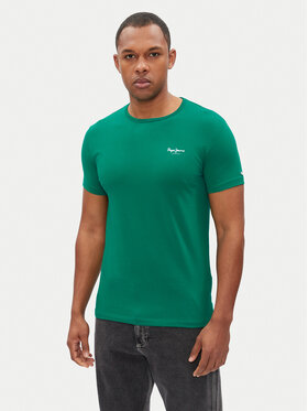 Pepe Jeans Pepe Jeans T-Shirt Original Basic PM508212 Grün Slim Fit