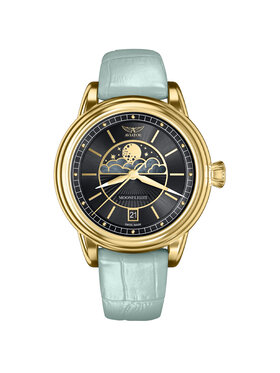 Aviator Aviator Zegarek V.1.33.1.344.4M Niebieski