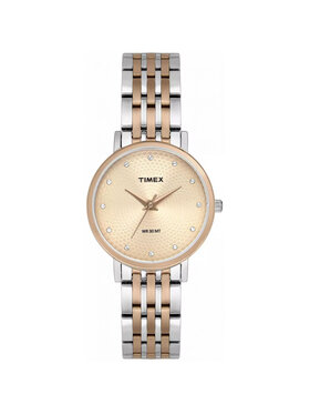 Timex Timex Zegarek TW2T38700 Różowe złoto