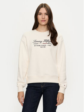 Tommy Hilfiger Tommy Hilfiger Bluza Modern WW0WW43574 Biały Regular Fit