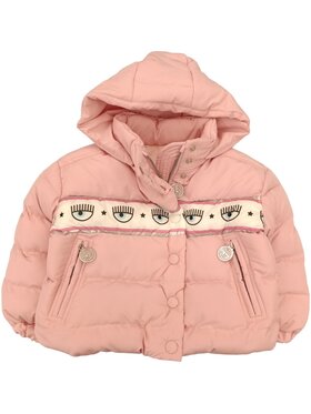 Chiara Ferragni Chiara Ferragni Kurtka puchowa q-bab-66004 Różowy Regular Fit