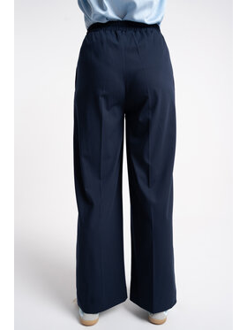 CLICK CLICK Spodnie materiałowe 30-369 Granatowy Wide Leg