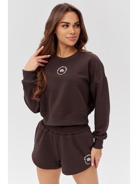ROUGH RADICAL ROUGH RADICAL Bluza COTTON ACTIVE CROP WOMEN Brązowy Regular Fit
