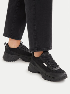 Calvin Klein Calvin Klein Sneakersy Hike Runner Lup Lin Mesh HW0HW03000 Czarny