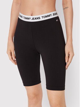 Tommy Jeans Tommy Jeans Pantaloni scurți sport Tjw Logo DW0DW13591 Negru Slim Fit