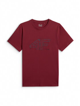 4F 4F T-Shirt COMMERCIAL 12 Czerwony ciemny Regular Fit