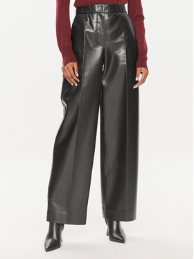 Calvin Klein Calvin Klein Шкіряні штани K20K207083 Чорний Straight Leg