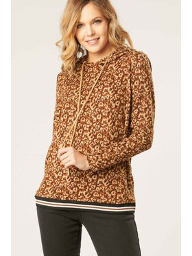QUIOSQUE QUIOSQUE Bluzka 19-D-106 Brązowy Regular Fit