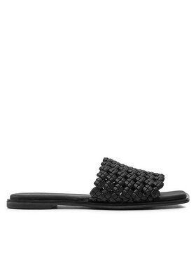 Calvin Klein Calvin Klein Şlapi Flat Slide Latt HW0HW02143 Negru