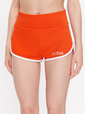 Guess Guess Szorty sportowe E3GD05 KBP41 Pomarańczowy Regular Fit