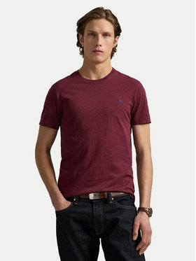 Polo Ralph Lauren Polo Ralph Lauren Marškinėliai 710671438283 Vyšninė Custom Slim Fit
