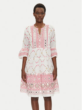 Iconique Iconique Rochie de vară IC25-037 Alb Relaxed Fit