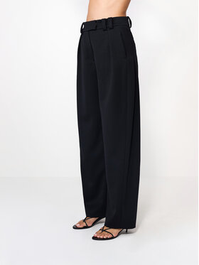 La Mania La Mania Spodnie garniturowe ISAAC Czarny Basic Fit