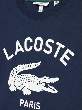 Lacoste T-shirt TJ3003 Tamnoplava Regular Fit