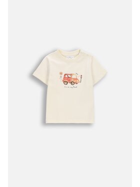 Coccodrillo Coccodrillo T-Shirt WC6143201MBN-003 Kremowy Regular Fit