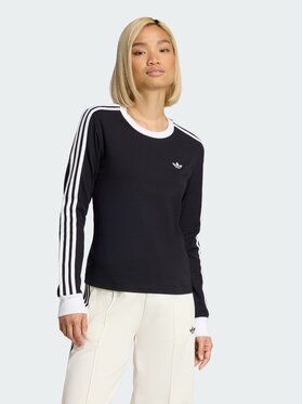 adidas adidas Блуза 3 Stripes KD7964 Черен Slim Fit
