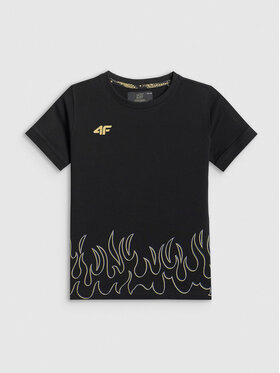 4F 4F T-Shirt MOTOSPORTS 2026 Czarny Regular Fit
