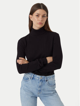 Vero Moda Vero Moda Rolák Happiness 10300472 Čierna Slim Fit