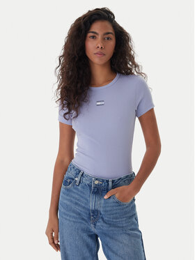 Tommy Jeans Tommy Jeans Футболка Badge DW0DW17881 Голубий Slim Fit