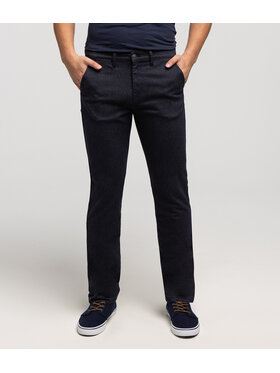 Lee Cooper Lee Cooper Chinosy LUKAS Granatowy Straight Fit