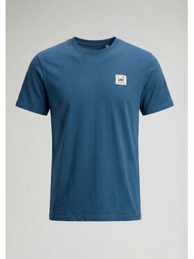 Lee Lee T-Shirt WOVEN LABEL TEE Niebieski Regular Fit