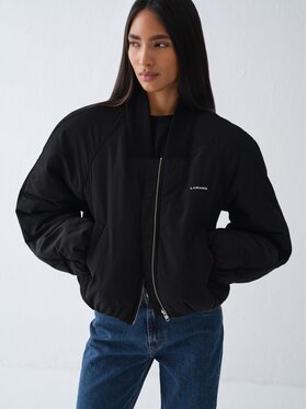 La Mania La Mania Kurtka bomber RAVELLE Czarny Basic Fit