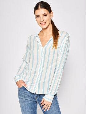 Wrangler Wrangler Camicia Stripe W5R6TIB13 112130318 Bianco Regular Fit