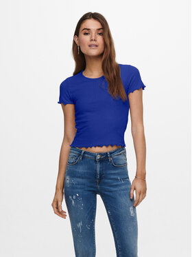 ONLY ONLY Tricou Emma 15201206 Albastru Regular Fit