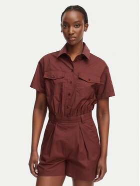 Patrizia Pepe Patrizia Pepe Ολόσωμη φόρμα 2T0095/A9B9-B887 Σκούρο καφέ Regular Fit