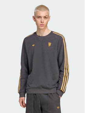 adidas adidas Bluza Manchester United Terrace Icons Czarny Regular Fit