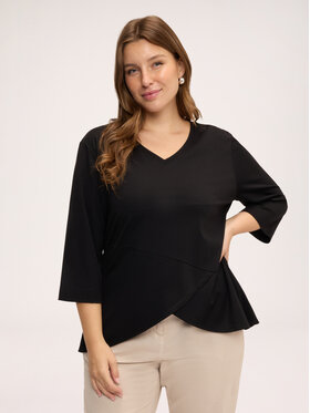 Fiorella Rubino Fiorella Rubino Bluzka G015E000355N033 Czarny Regular Fit