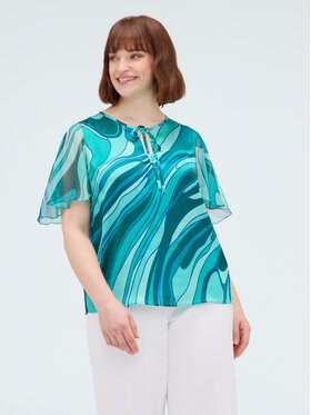 Fiorella Rubino Fiorella Rubino Blusa 2120T002506N0S5 Verde A-Line Fit