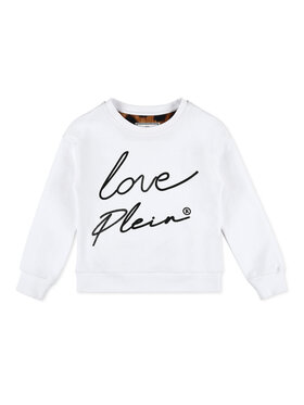 PHILIPP PLEIN PHILIPP PLEIN Bluza 2301 Biały Basic Fit