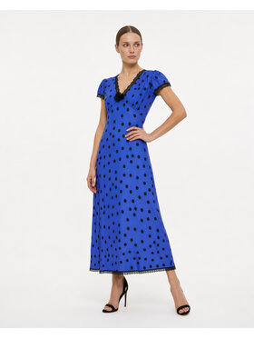 Castellani Castellani Sukienka codzienna Polka Niebieski Regular Fit