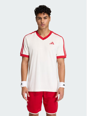 adidas adidas Koszulka techniczna TENNIS CLASSICS Biały Regular Fit