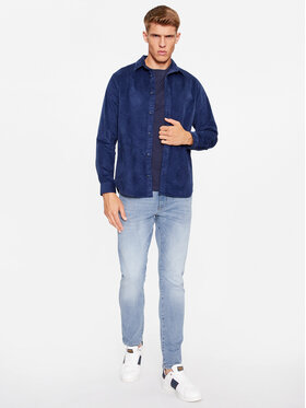 Jack&Jones Košulja 12236937 Tamnoplava Slim Fit